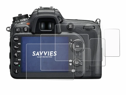 Immagine del dispositivo Nikon D7200 con un'ampia varietà di protezioni per lo schermo.