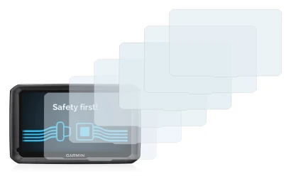 Immagine del dispositivo Garmin dezl 770 LMT-D con un'ampia varietà di protezioni per lo schermo.