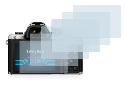 Immagine del dispositivo Olympus OM-D E-M10 Mark II con un'ampia varietà di protezioni per lo schermo.
