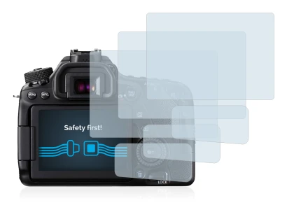 Immagine del dispositivo Canon EOS 80D con un'ampia varietà di protezioni per lo schermo.