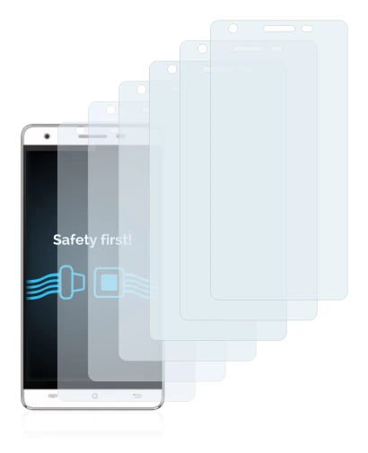 Immagine del dispositivo Cubot H2 con un'ampia varietà di protezioni per lo schermo.