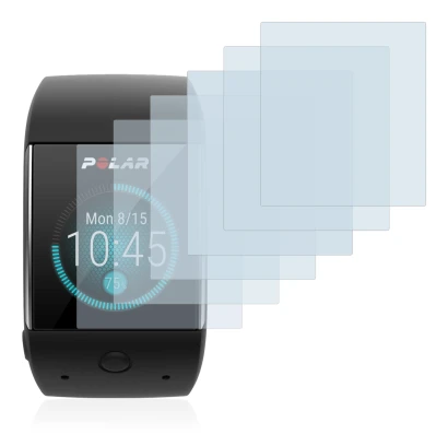 Immagine del dispositivo Polar M600 con un'ampia varietà di protezioni per lo schermo.