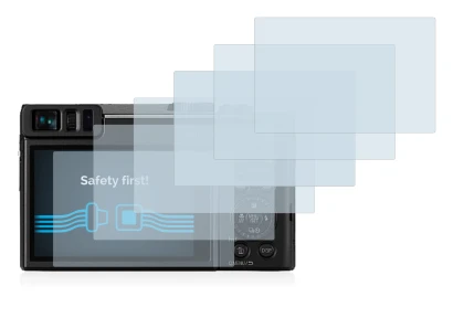 Immagine del dispositivo Panasonic Lumix DC-TZ91 con un'ampia varietà di protezioni per lo schermo.