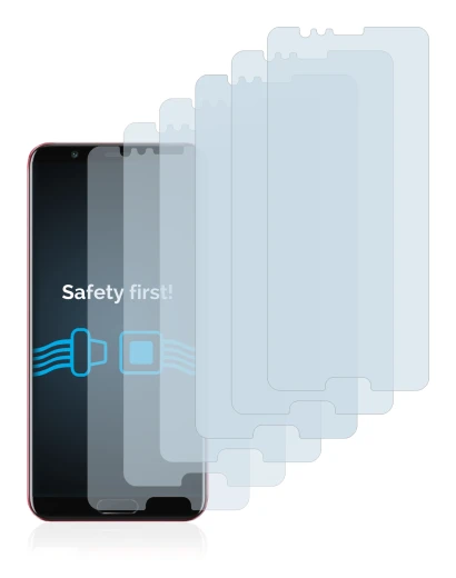 Immagine del dispositivo Honor View 10 con un'ampia varietà di protezioni per lo schermo.