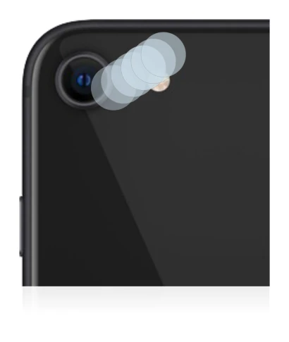 Immagine del dispositivo Apple iPhone SE 2 2020 (SOLO Fotocamera) con un'ampia varietà di protezioni per lo schermo.