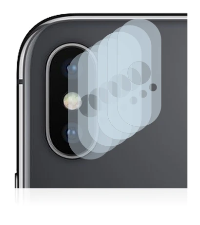 Immagine del dispositivo Apple iPhone Xs (SOLO Fotocamera) con un'ampia varietà di protezioni per lo schermo.