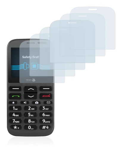 Immagine del dispositivo Doro 1370 con un'ampia varietà di protezioni per lo schermo.
