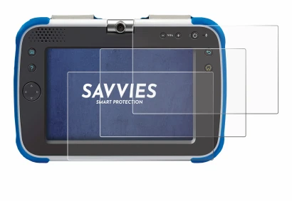 Immagine del dispositivo Vtech Storio Max XL 2.0 con un'ampia varietà di protezioni per lo schermo.