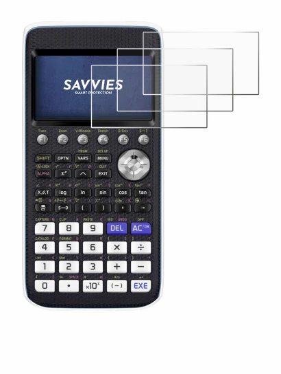 Immagine del dispositivo Casio FX-CG50 con un'ampia varietà di protezioni per lo schermo.