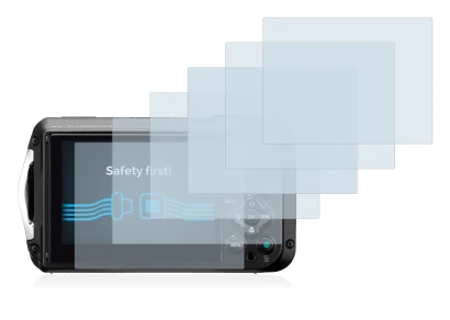 Immagine del dispositivo Ricoh WG-6 con un'ampia varietà di protezioni per lo schermo.