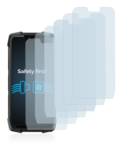 Immagine del dispositivo Blackview BV9700 Pro con un'ampia varietà di protezioni per lo schermo.