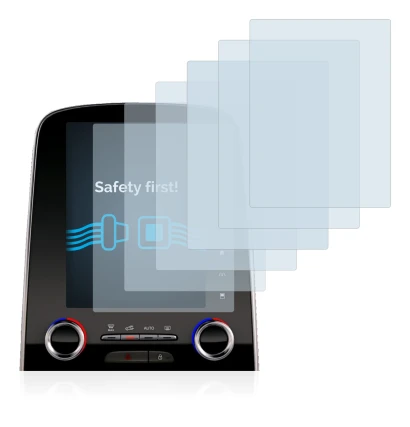 Immagine del dispositivo Renault Espace R-Link 2 8.7" con un'ampia varietà di protezioni per lo schermo.