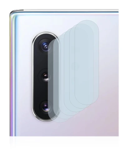 Immagine del dispositivo Samsung Galaxy Note 10 Plus (SOLO Fotocamera) con un'ampia varietà di protezioni per lo schermo.