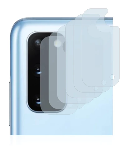 Immagine del dispositivo Samsung Galaxy S20 (SOLO Fotocamera) con un'ampia varietà di protezioni per lo schermo.
