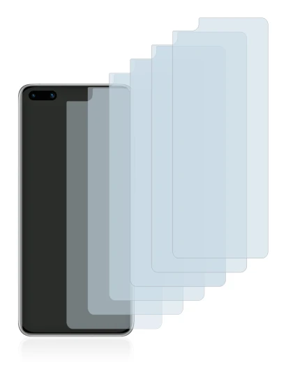 Immagine del dispositivo Huawei P40 con un'ampia varietà di protezioni per lo schermo.