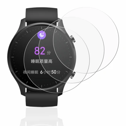Immagine del dispositivo Xiaomi Mi Watch Revolve con un'ampia varietà di protezioni per lo schermo.