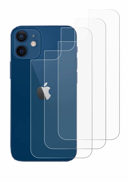 Immagine del dispositivo Apple iPhone 12 (Posteriore) con un'ampia varietà di protezioni per lo schermo.