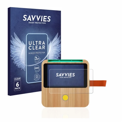 Parte frontale di una confezione del prodotto con il logo del marchio Savvies. Accanto è raffigurato il dispositivo tigerbox T