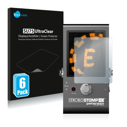 Parte frontale di una confezione del prodotto con il logo del marchio Savvies. Accanto è raffigurato il dispositivo Peterson S