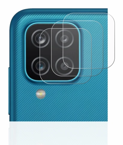 Immagine del dispositivo Samsung Galaxy A12 (SOLO Fotocamera) con un'ampia varietà di protezioni per lo schermo.