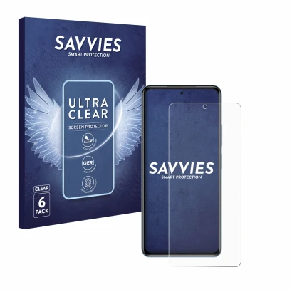 Parte frontale di una confezione del prodotto con il logo del marchio Savvies. Accanto è raffigurato il dispositivo Xiaomi Poc