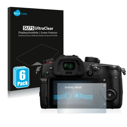 Parte frontale di una confezione del prodotto con il logo del marchio Savvies. Accanto è raffigurato il dispositivo Panasonic 