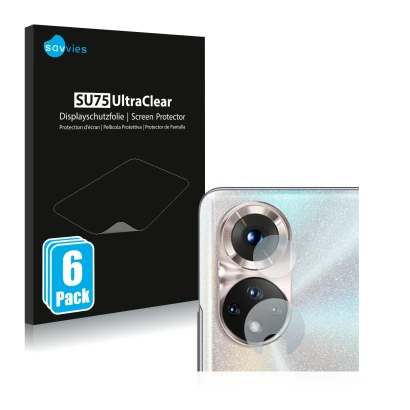 Parte frontale di una confezione del prodotto con il logo del marchio Savvies. Accanto è raffigurato il dispositivo Honor 50 (