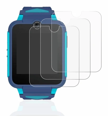 Immagine del dispositivo TCL Movetime Family Watch 2 con un'ampia varietà di protezioni per lo schermo.