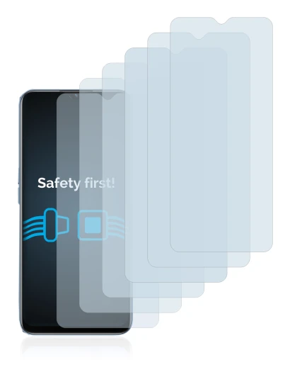 Immagine del dispositivo Oppo A16 con un'ampia varietà di protezioni per lo schermo.