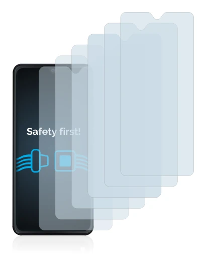 Immagine del dispositivo Cubot Note 7 con un'ampia varietà di protezioni per lo schermo.