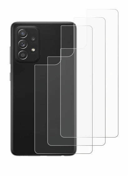 Immagine del dispositivo Samsung Galaxy A52s 5G (Posteriore) con un'ampia varietà di protezioni per lo schermo.