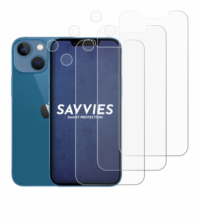 Immagine del dispositivo Apple iPhone 13 mini (Fronte+Fotocamera) con un'ampia varietà di protezioni per lo schermo.