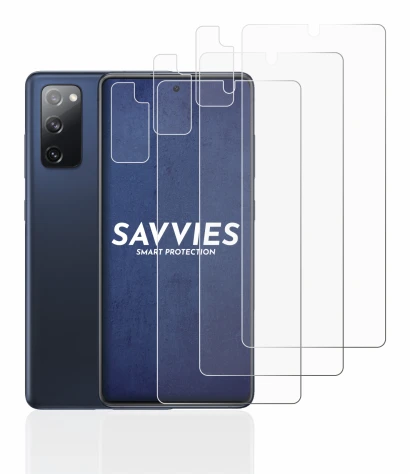 Immagine del dispositivo Samsung Galaxy S20 FE 5G (Fronte+Fotocamera) con un'ampia varietà di protezioni per lo schermo.