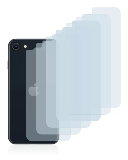 Immagine del dispositivo Apple iPhone SE 3 2022 (Posteriore) con un'ampia varietà di protezioni per lo schermo.