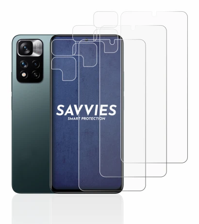 Immagine del dispositivo Xiaomi Redmi Note 11 Pro+ 5G (Fronte+Fotocamera) con un'ampia varietà di protezioni per lo schermo.