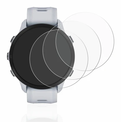 Immagine del dispositivo Garmin Forerunner 955 con un'ampia varietà di protezioni per lo schermo.