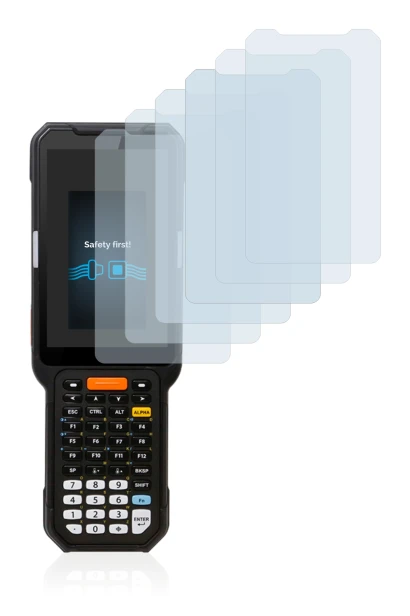 Immagine del dispositivo Point Mobile PM451 con un'ampia varietà di protezioni per lo schermo.