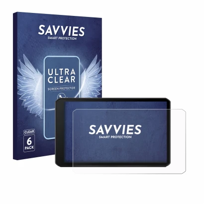 Parte frontale di una confezione del prodotto con il logo del marchio Savvies. Accanto è raffigurato il dispositivo Garmin Dri