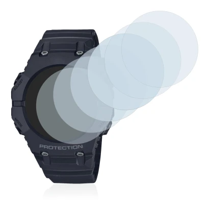 Immagine del dispositivo Casio G-Shock GA-B001 con un'ampia varietà di protezioni per lo schermo.