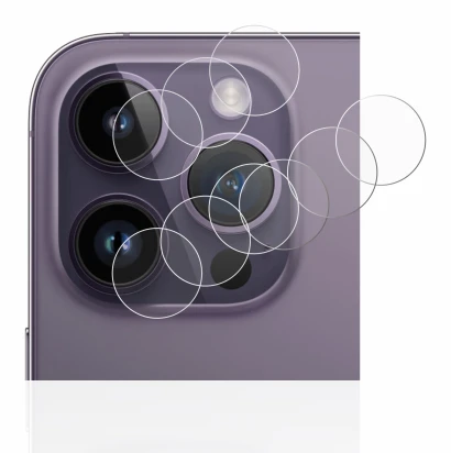 Immagine del dispositivo Apple iPhone 14 Pro (SOLO Fotocamera) con un'ampia varietà di protezioni per lo schermo.