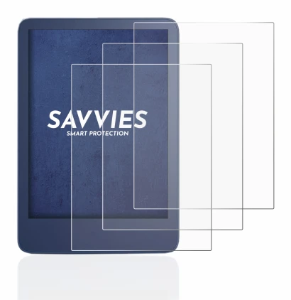 Immagine del dispositivo Amazon Kindle Reader 2022 con un'ampia varietà di protezioni per lo schermo.