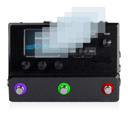 Immagine del dispositivo Line 6 hx stomp con un'ampia varietà di protezioni per lo schermo.