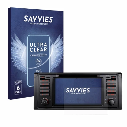 Parte frontale di una confezione del prodotto con il logo del marchio Savvies. Accanto è raffigurato il dispositivo Xtrons IQ7