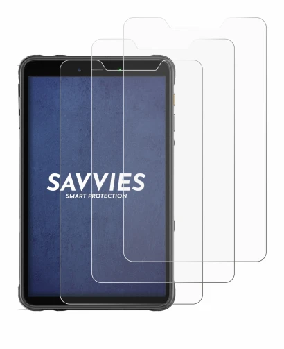 Immagine del dispositivo Ulefone Armor Pad 8 con un'ampia varietà di protezioni per lo schermo.