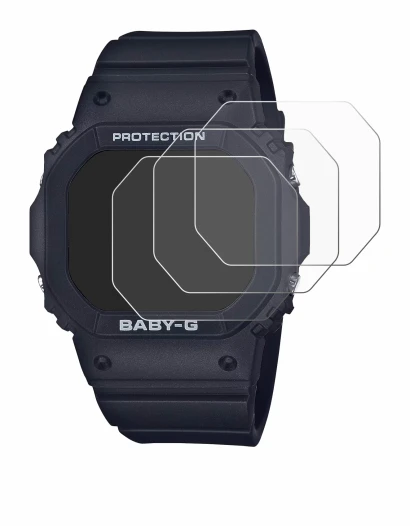 Immagine del dispositivo Casio Baby-G BGD-565 con un'ampia varietà di protezioni per lo schermo.