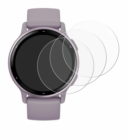 Immagine del dispositivo Garmin vivoactive 5 con un'ampia varietà di protezioni per lo schermo.