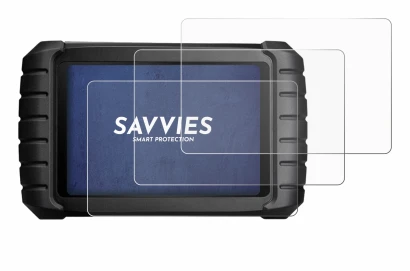 Immagine del dispositivo iCarsoft CR Max con un'ampia varietà di protezioni per lo schermo.
