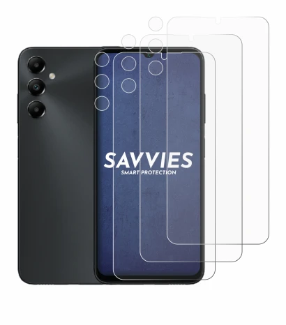 Immagine del dispositivo Samsung Galaxy A05s (Fronte+Fotocamera) con un'ampia varietà di protezioni per lo schermo.