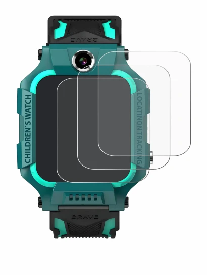 Immagine del dispositivo Retoo Smartwatch 1.44" con un'ampia varietà di protezioni per lo schermo.