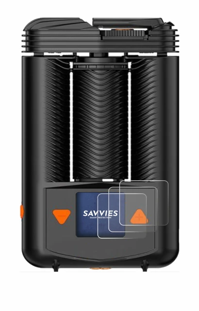 Immagine del dispositivo Storz & Bickel Mighty + con un'ampia varietà di protezioni per lo schermo.